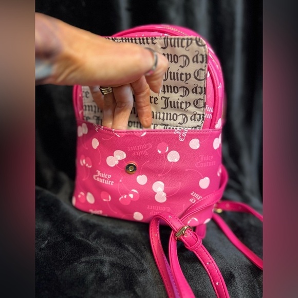 ??Juicy Couture Raspberry Cherry Print Backpack??NWT main image 4